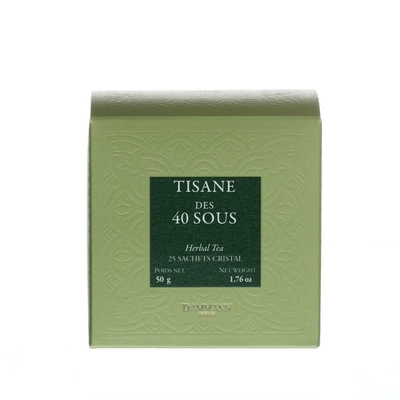 Tisane des 40 Sous, 25 Sachets cristal
