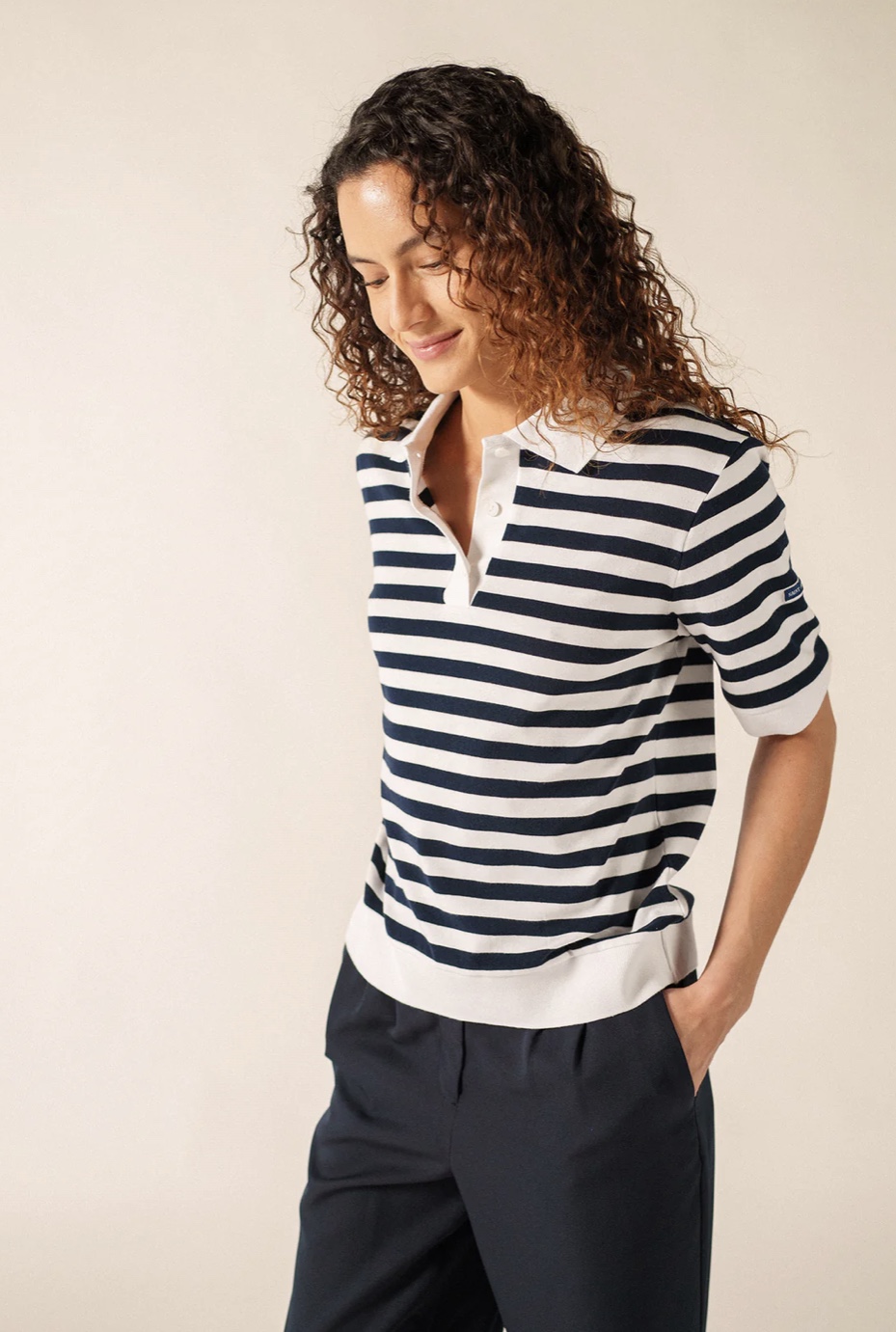 Carola blanc/marine