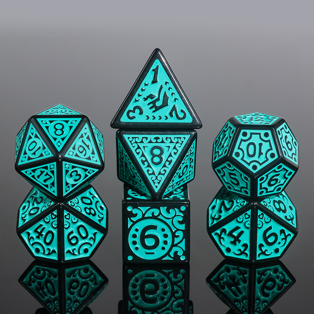 hdb-46-lot-de-7-des-en-bo-te-magic-flame-teal