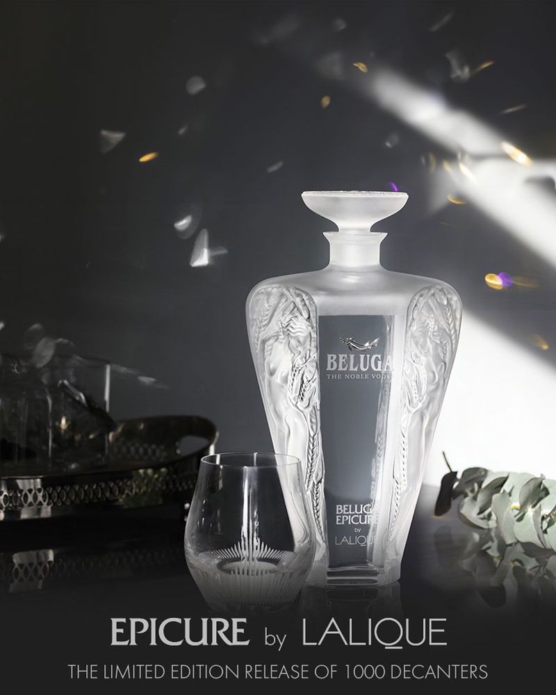 Vodka beluga_epicure_by_lalique 1000 bouteilles edition limitee