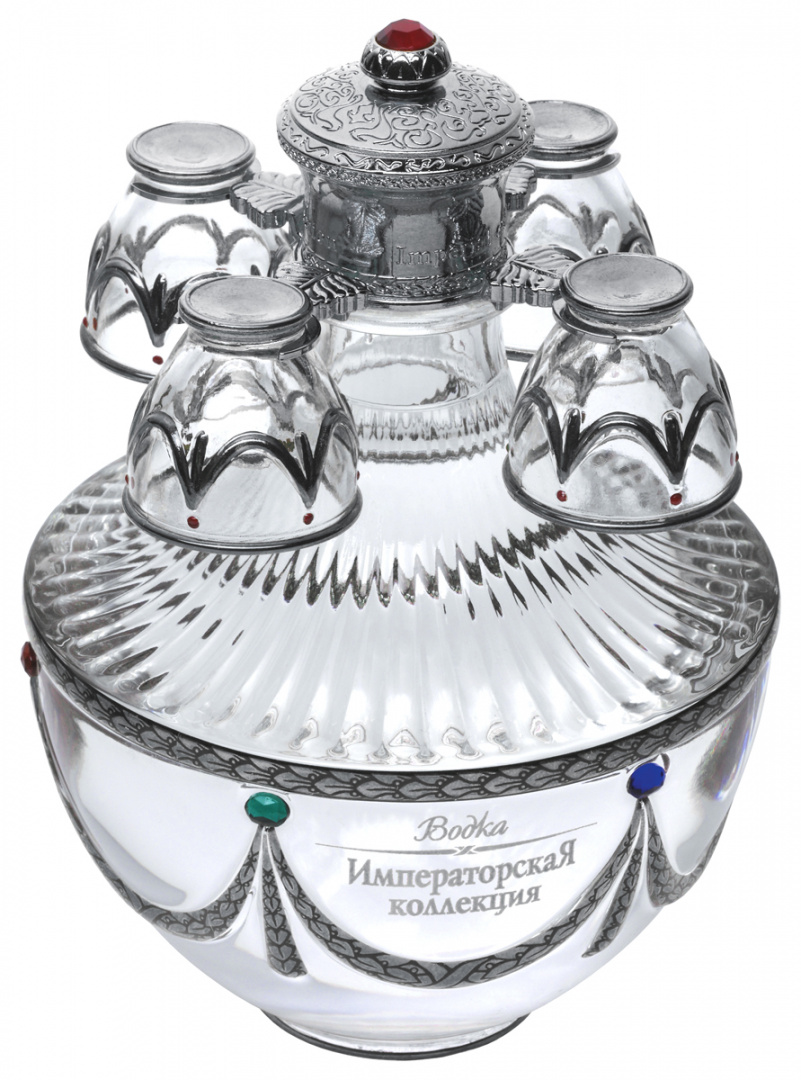 Carafe vodka imperial collection (bordure grise)