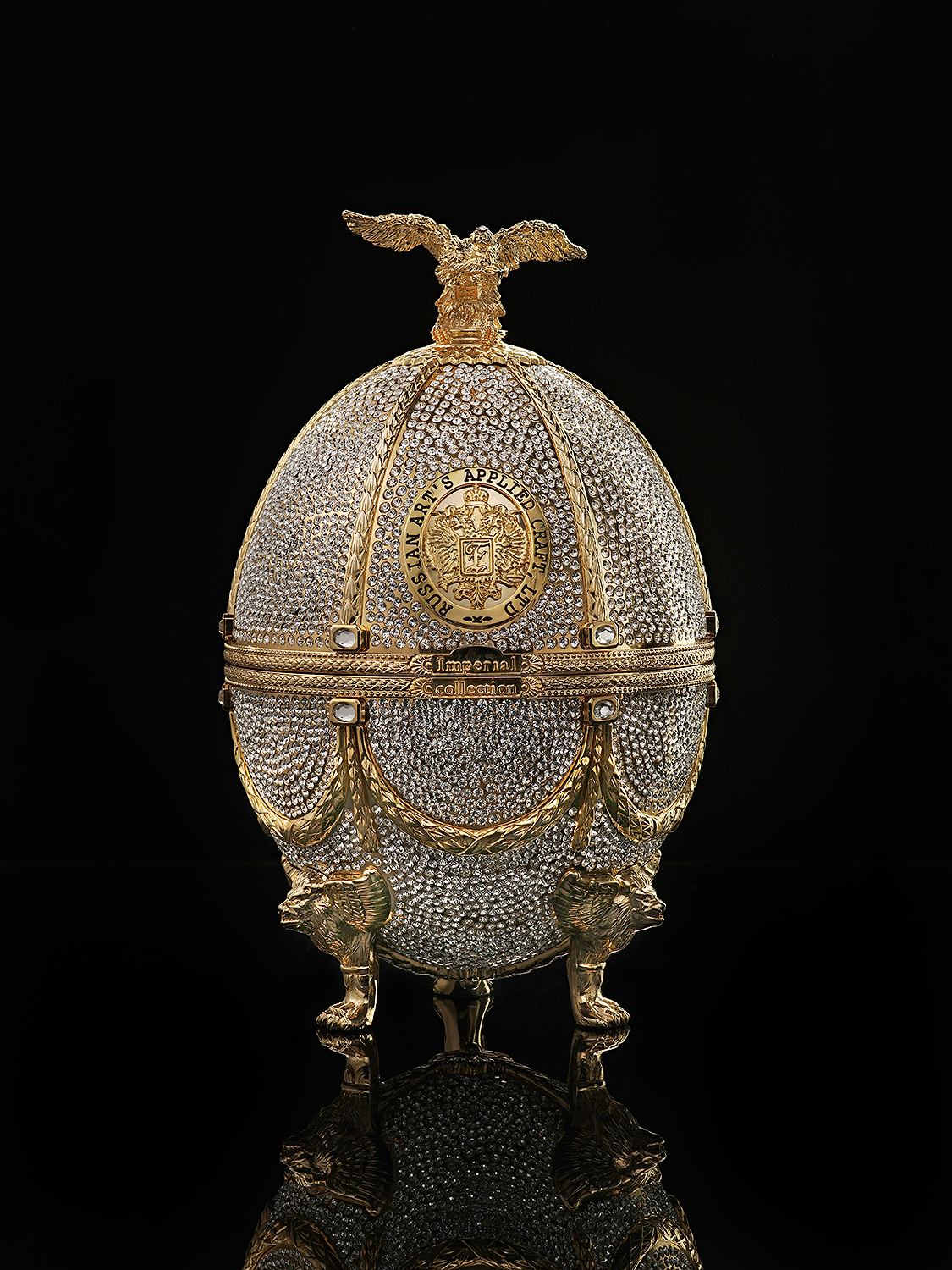 Oeuf Fabergé Diamond avec cristaux Swarovski Vodka Imperial Collection