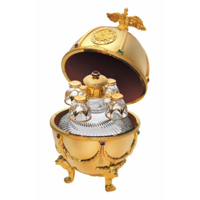 Oeuf Fabergé Gold Vodka Impérial Collection