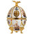 Oeuf de faberge vodka imperial collection blanc et navire edition spéciale -www.oeuf-de-faberge.fr