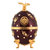 Vodka imperial collection dark red Faberge egg  oeuf de faberge rouge foncé avec phoenix