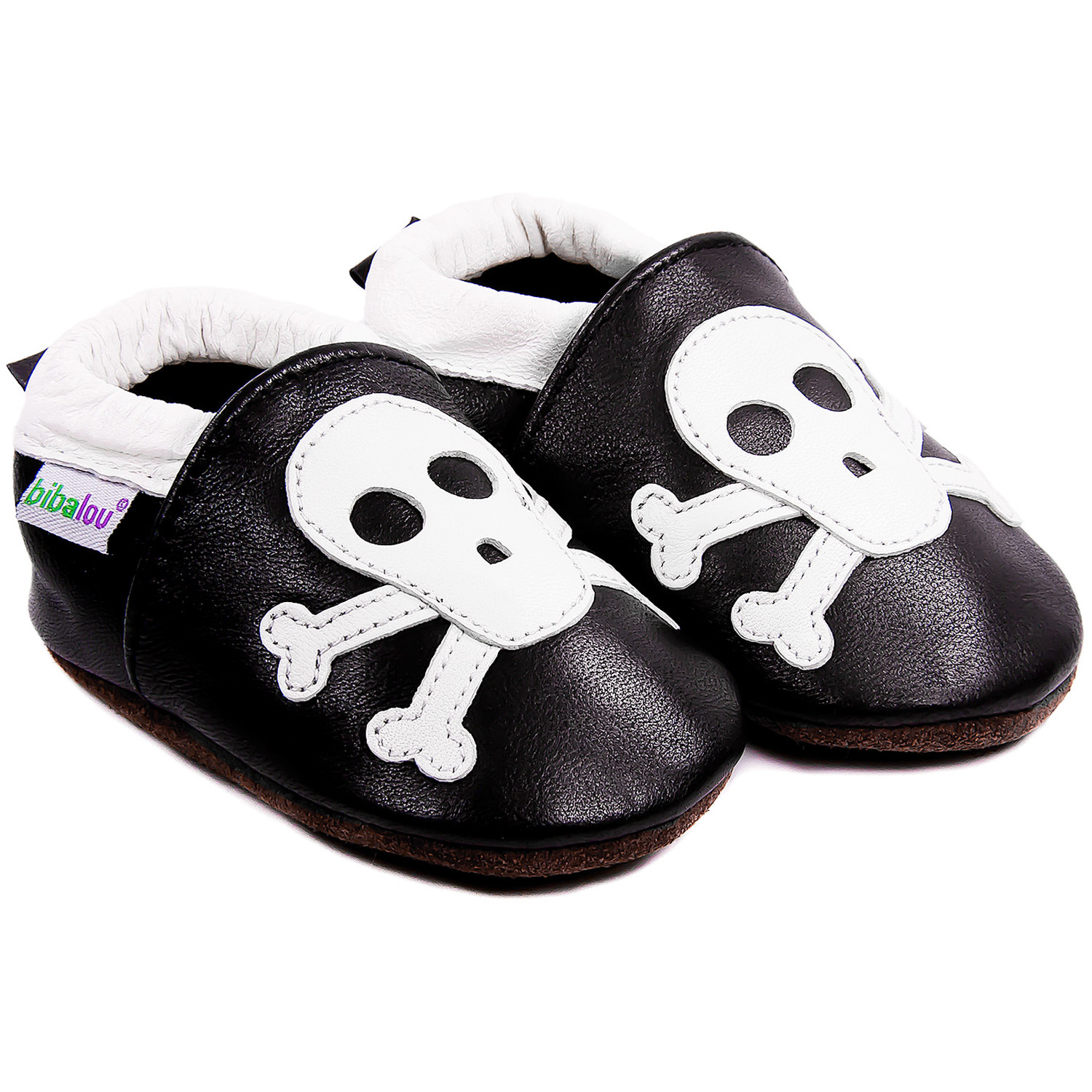 chaussons-bebe-cuir-souple-rock-n-roll-squelette-fond-blanc-1