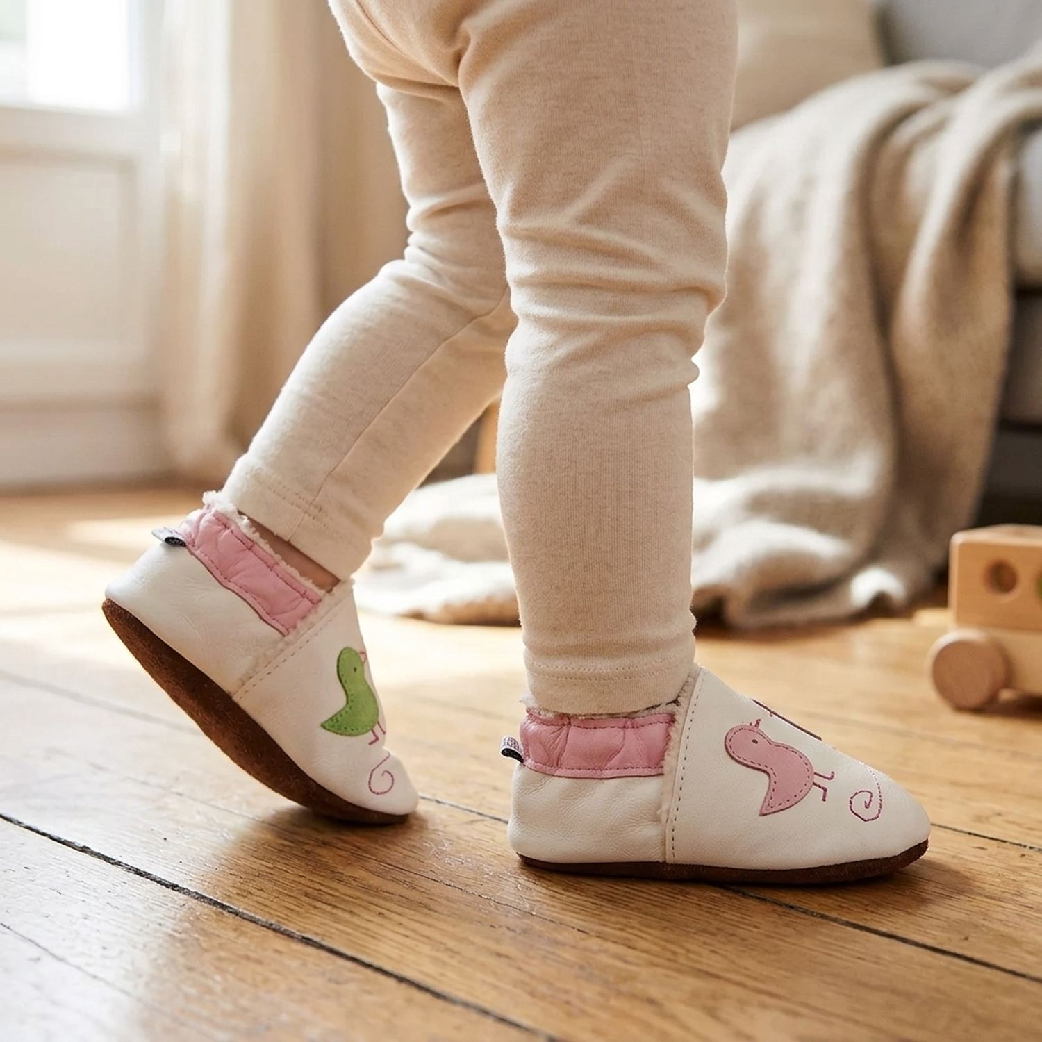 chaussons-bebe-cuir-souple-fourres-poussins-coquins-portee-bebe-2