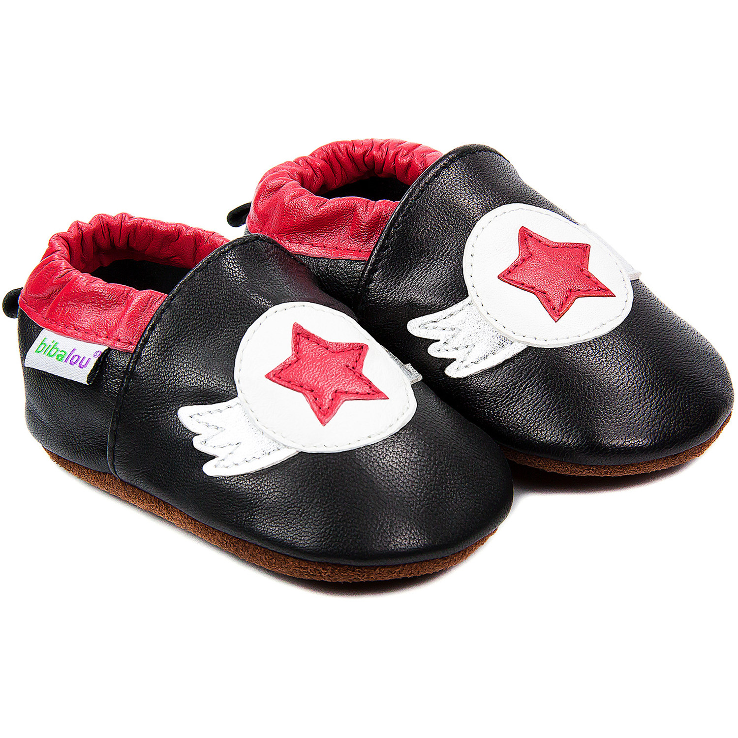 Chaussons bébé en cuir souple Super Héros
