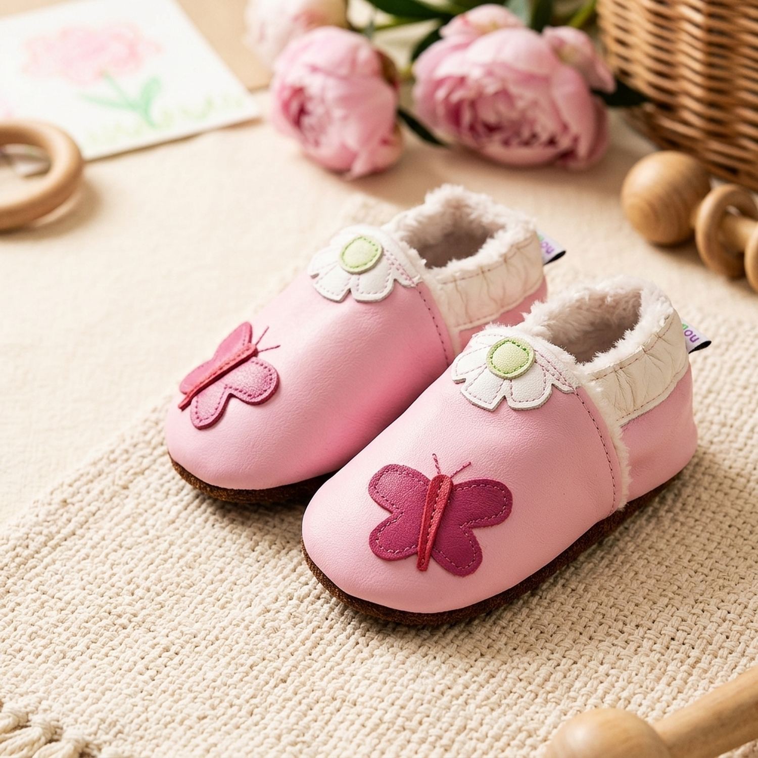 chaussons-bebe-cuir-souple-fourres-papillons-en-folie-mise-en-scene-fete-des-meres-4