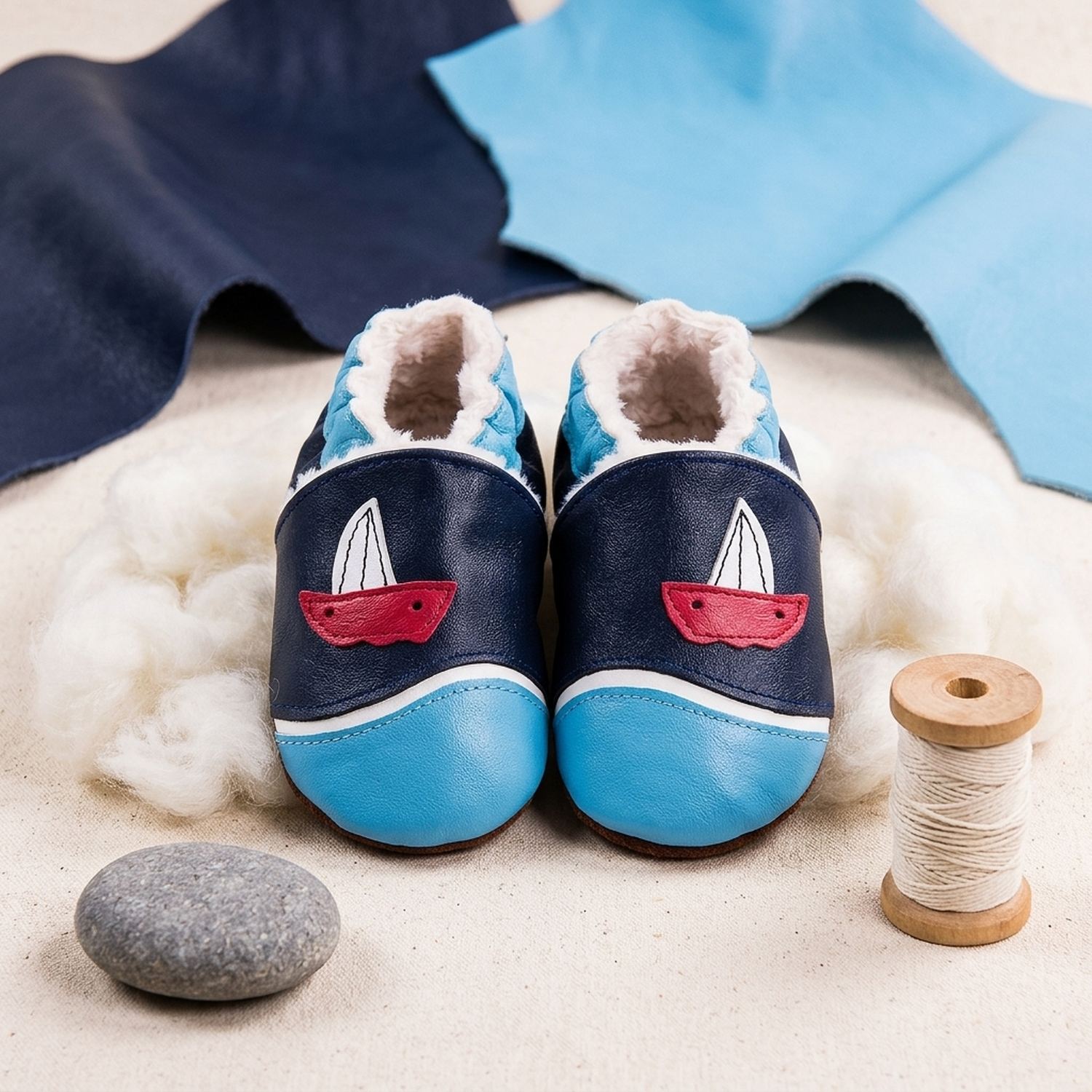 chaussons-bebe-cuir-souple-fourres-larguez-les-amarres-bleu-mise-en-scene-atelier-6