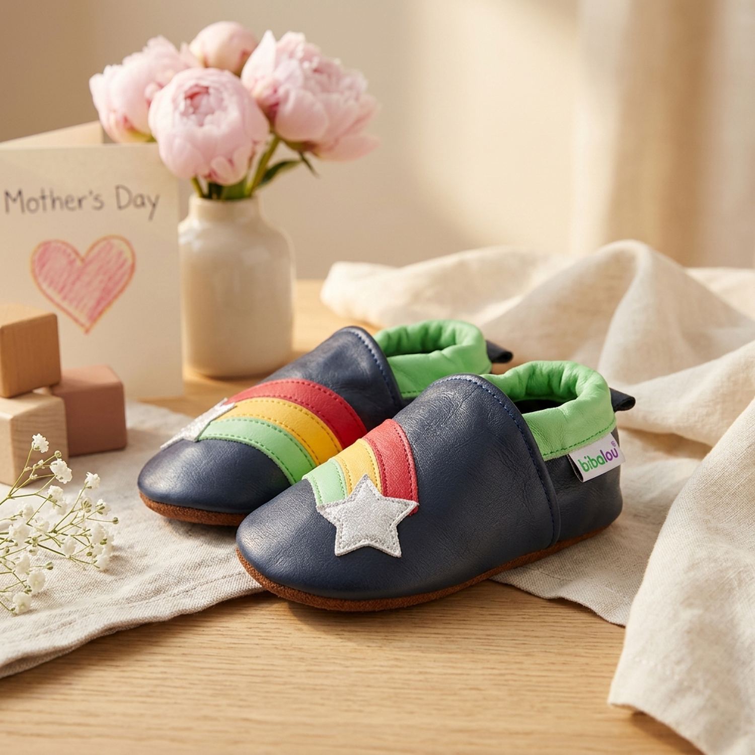 chaussons-bebe-cuir-souple-etoile-filante-mise-en-scene-fete-des-meres-6