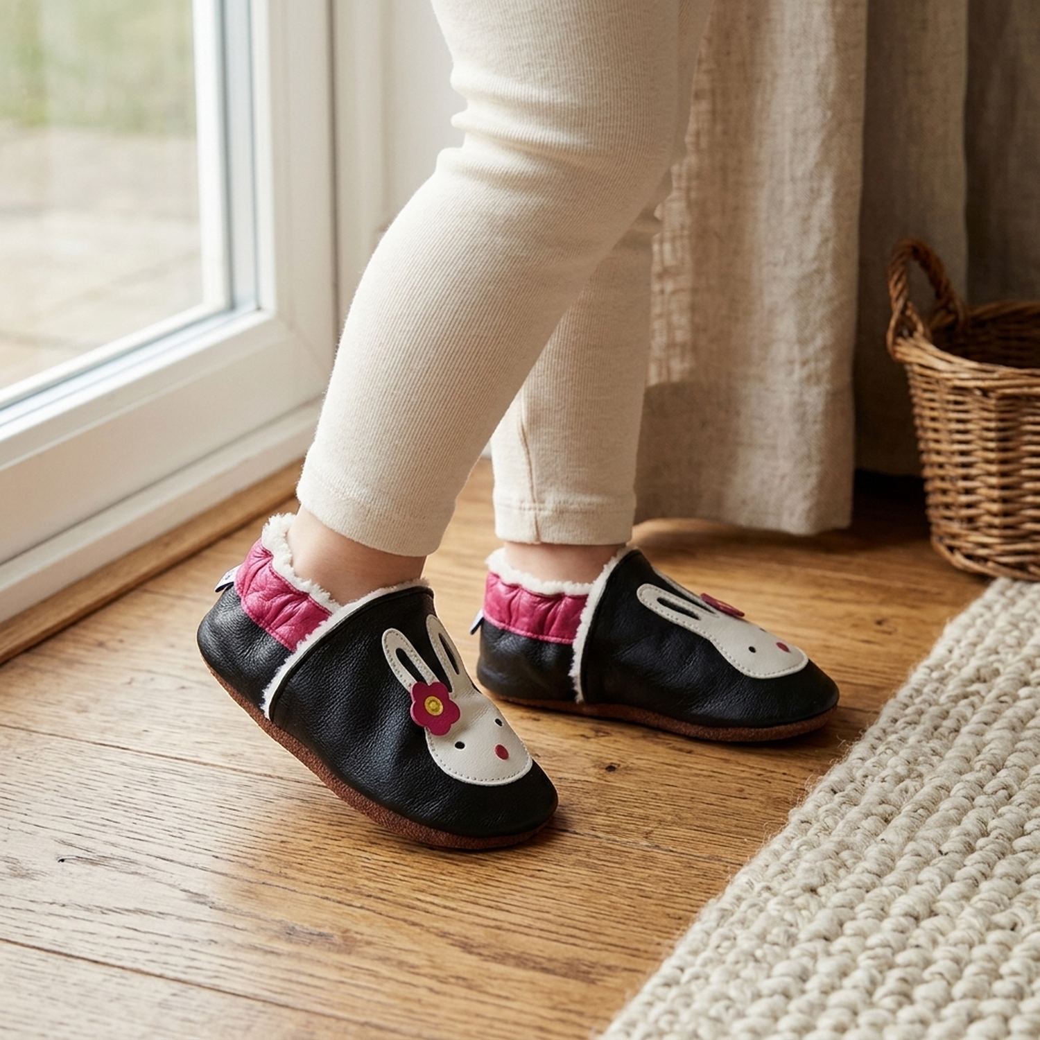 chaussons-bebe-cuir-souple-fourres-lapin-coquin-portee-bebe-2