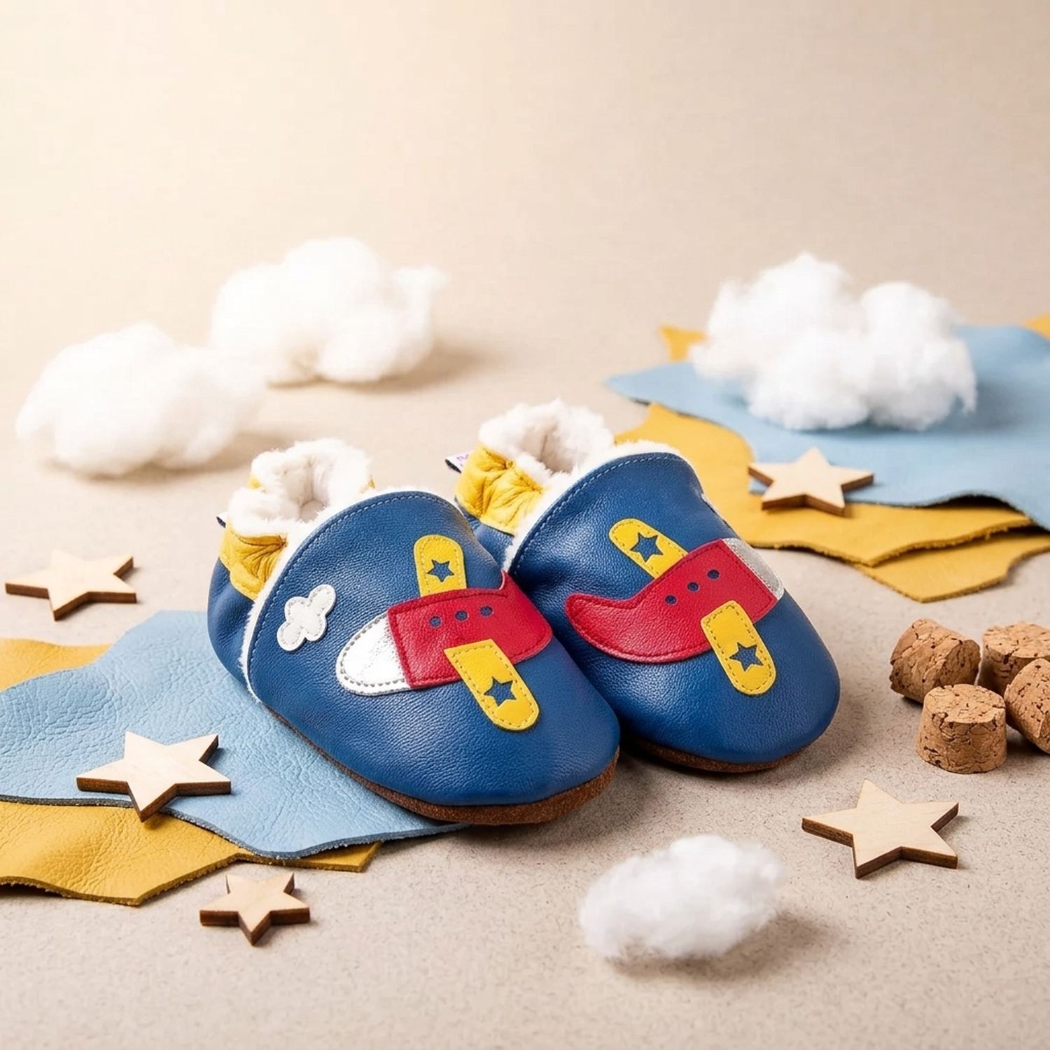 chaussons-bebe-cuir-souple-fourres-un-avion-a-reaction-mise-en-scene-ciel-6