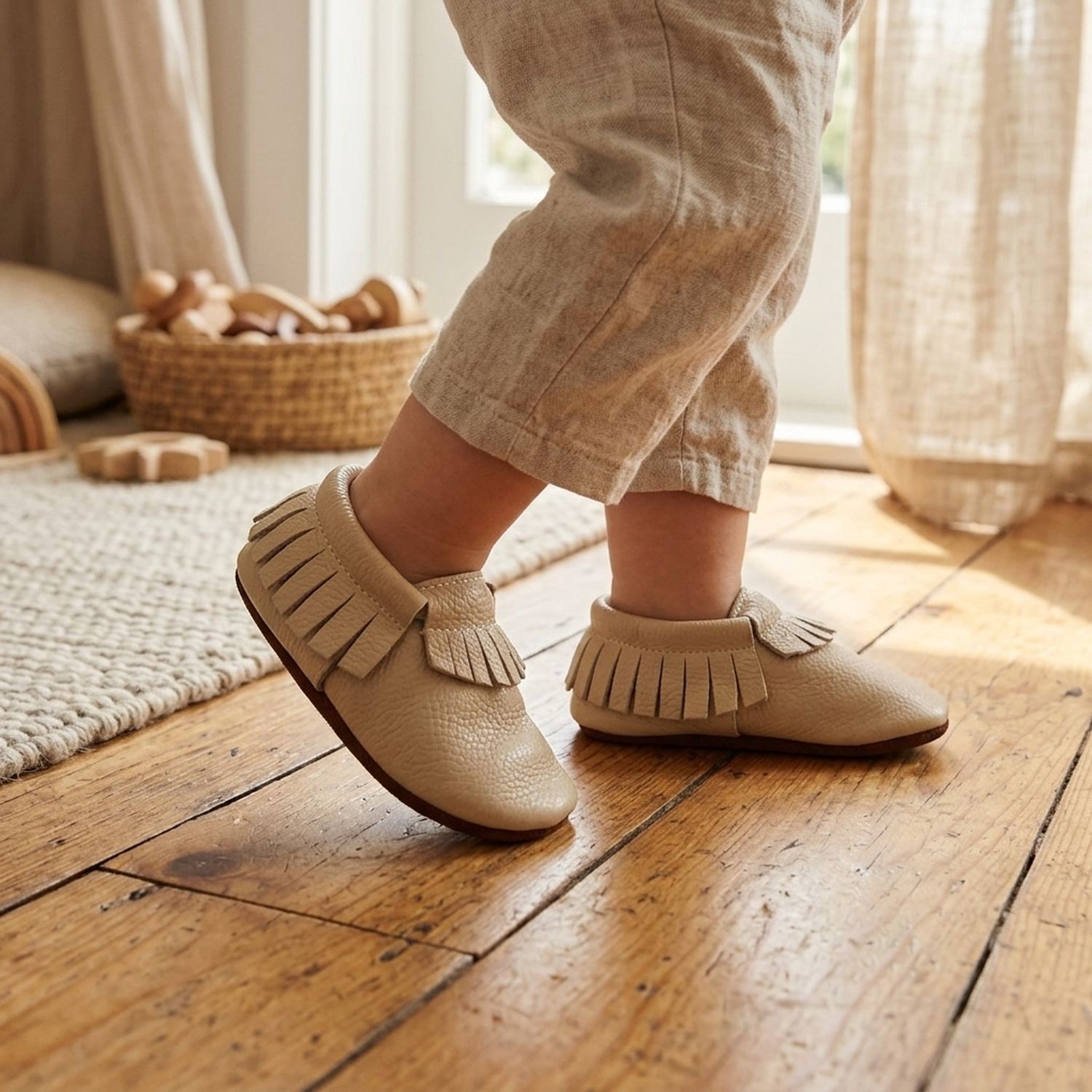 chaussons-bebe-cuir-souple-a-franges-ivoire-portee-bebe-2