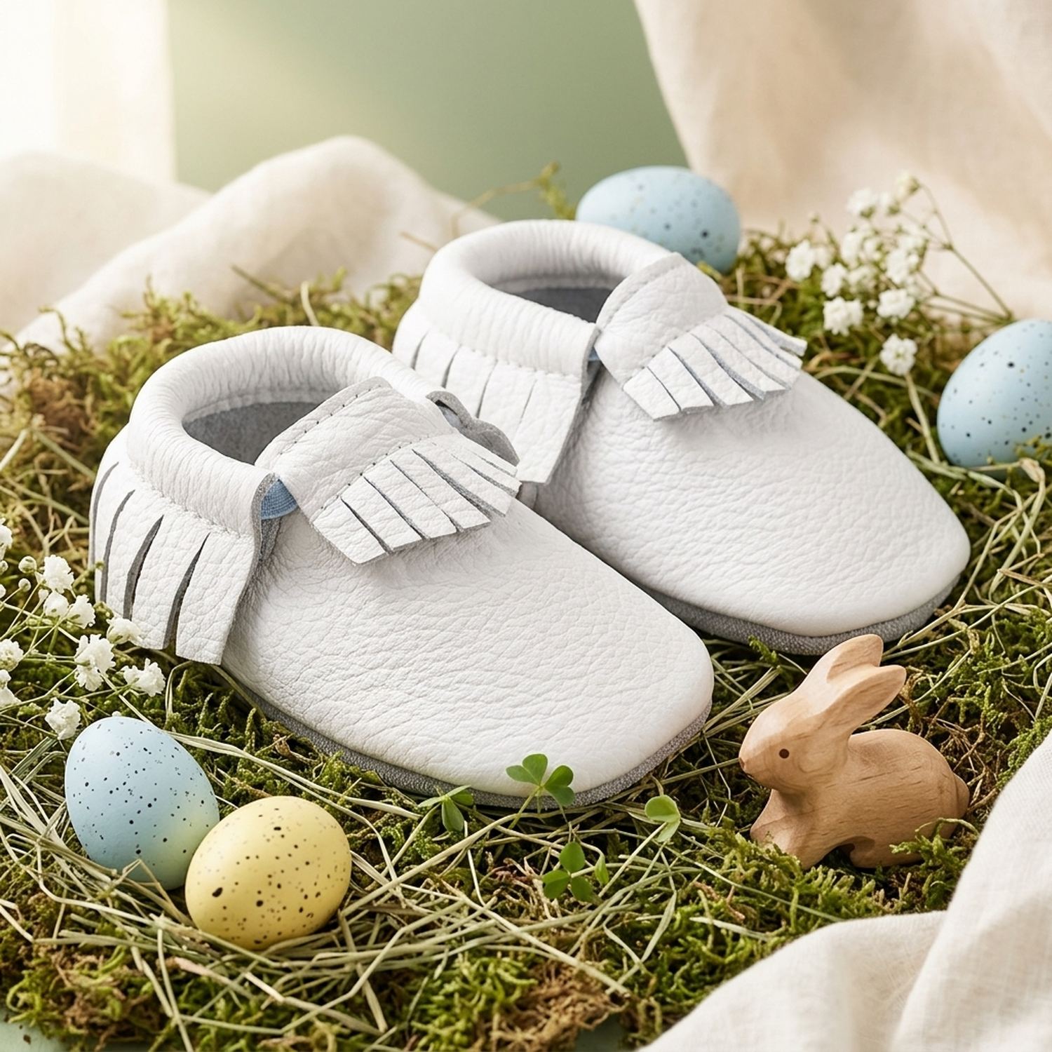 chaussons-bebe-cuir-souple-a-franges-blanc-mise-en-scene-paques-6