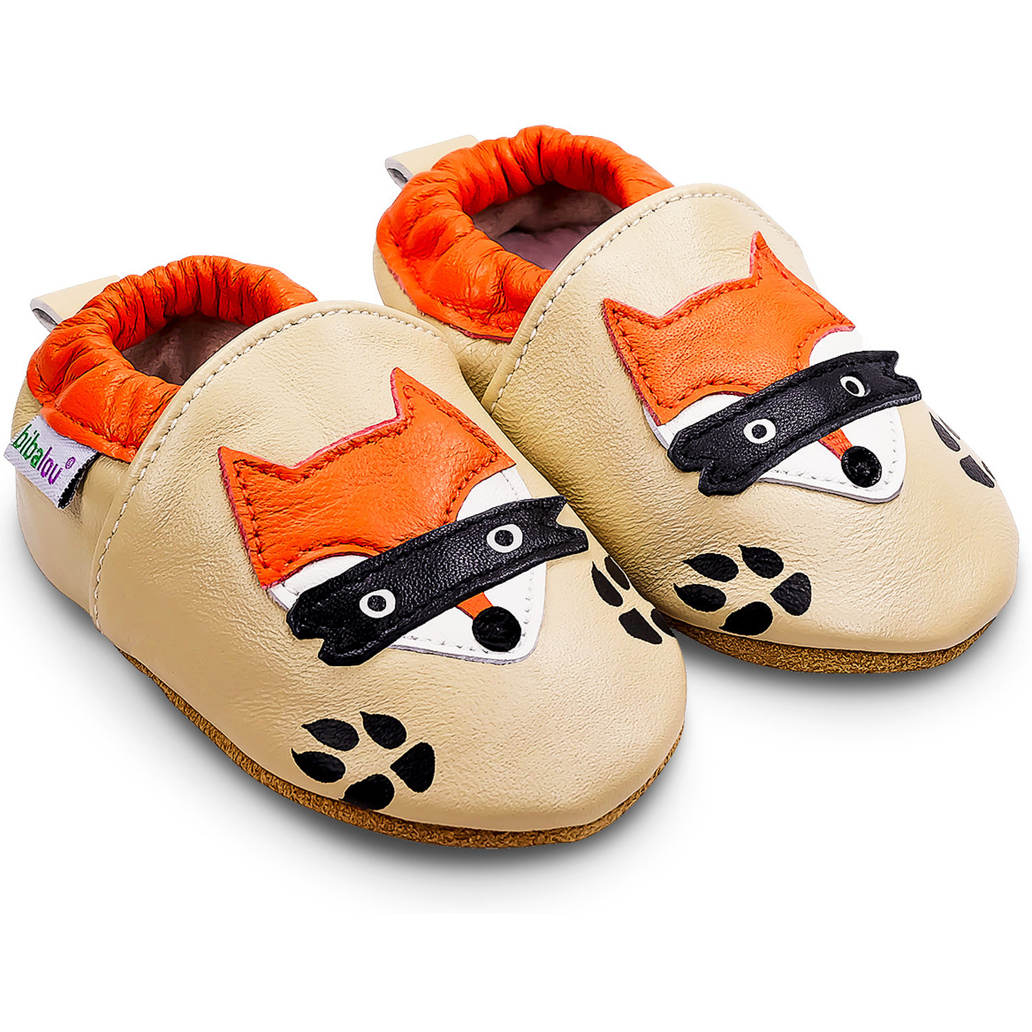 Chaussons bébé en cuir souple Maître Renard