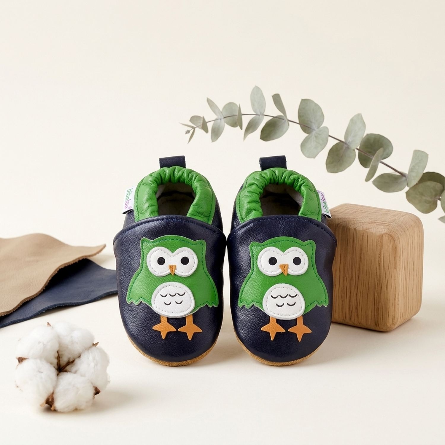 chaussons-bebe-cuir-souple-bibalou-le-hibou-vue-face-6