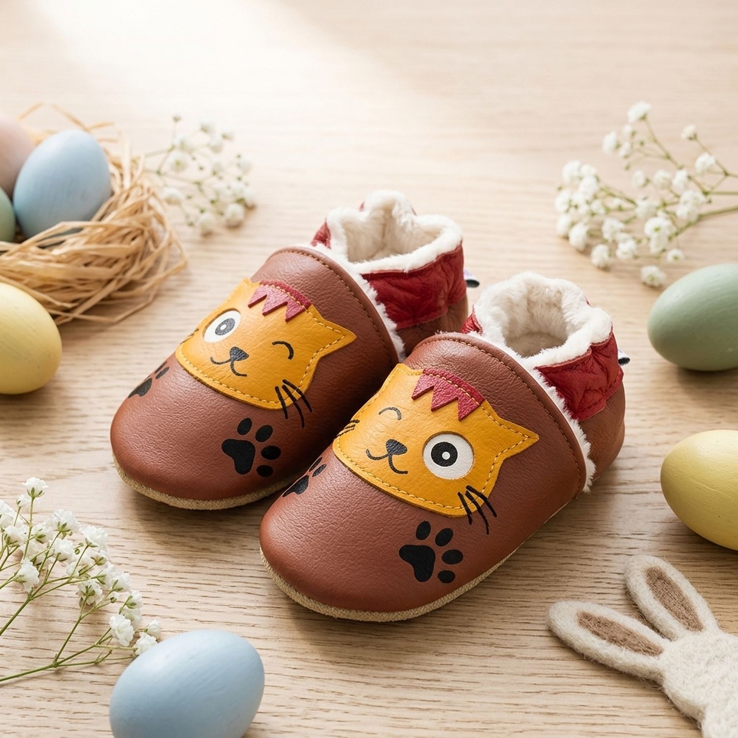 chaussons-bebe-cuir-souple-fourres-nougat-le-chat-mise-en-scene-paques-5