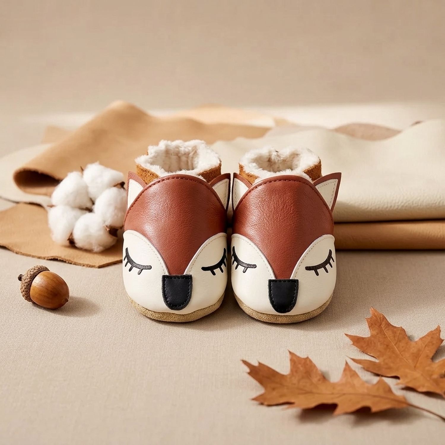 chaussons-bebe-cuir-souple-fourres-gaspard-le-renard-mise-en-scene-automne-5