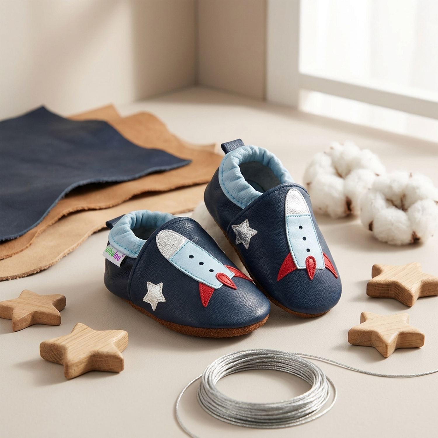 chaussons-bebe-cuir-souple-fusee-spatiale-mise-en-scene-atelier-4