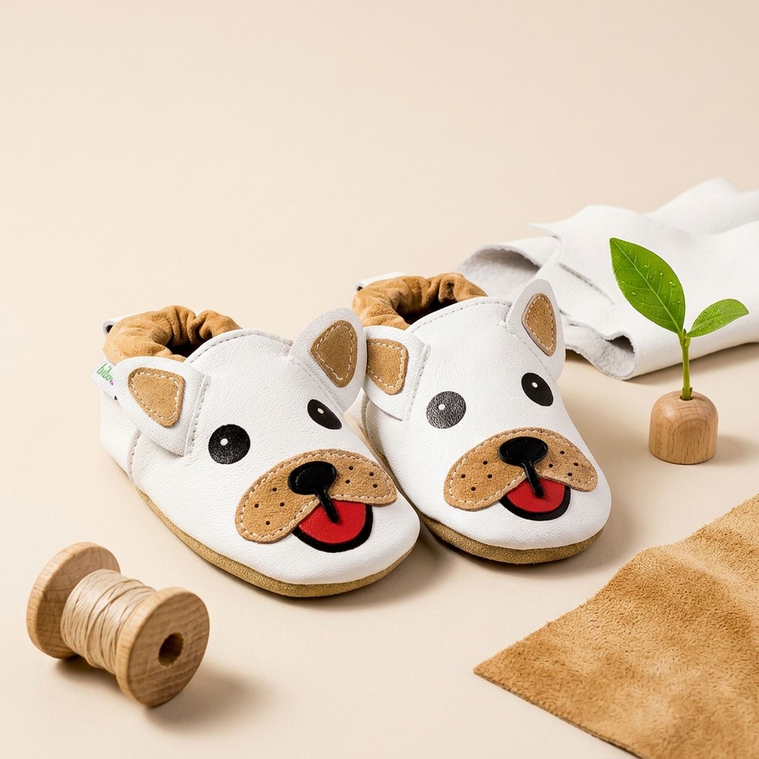 chaussons-bebe-cuir-souple-georges-le-bouledogue-mise-en-scene-atelier-4