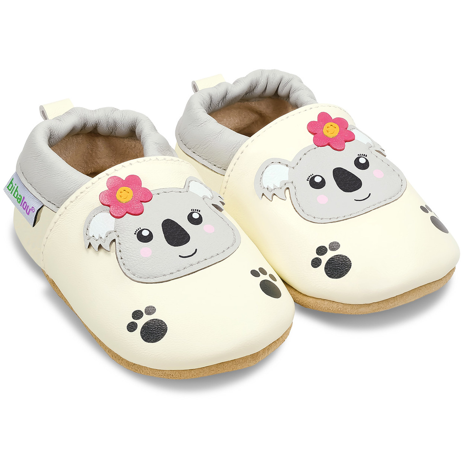 Chaussons enfant en cuir souple Lola la Koala
