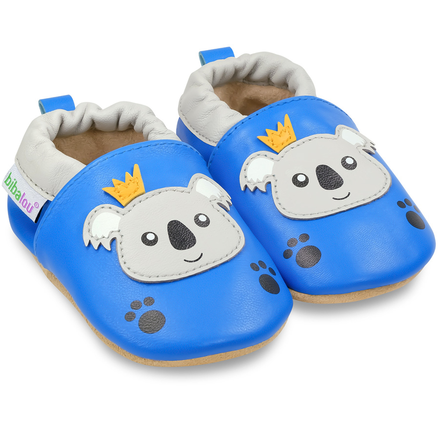 Chaussons enfant en cuir souple Noa le Koala