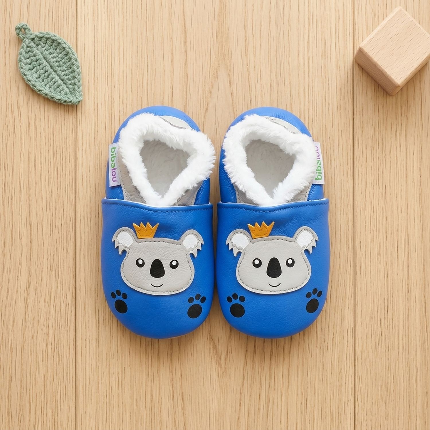 chaussons-bebe-cuir-souple-fourres-noa-le-koala-vue-dessus-3