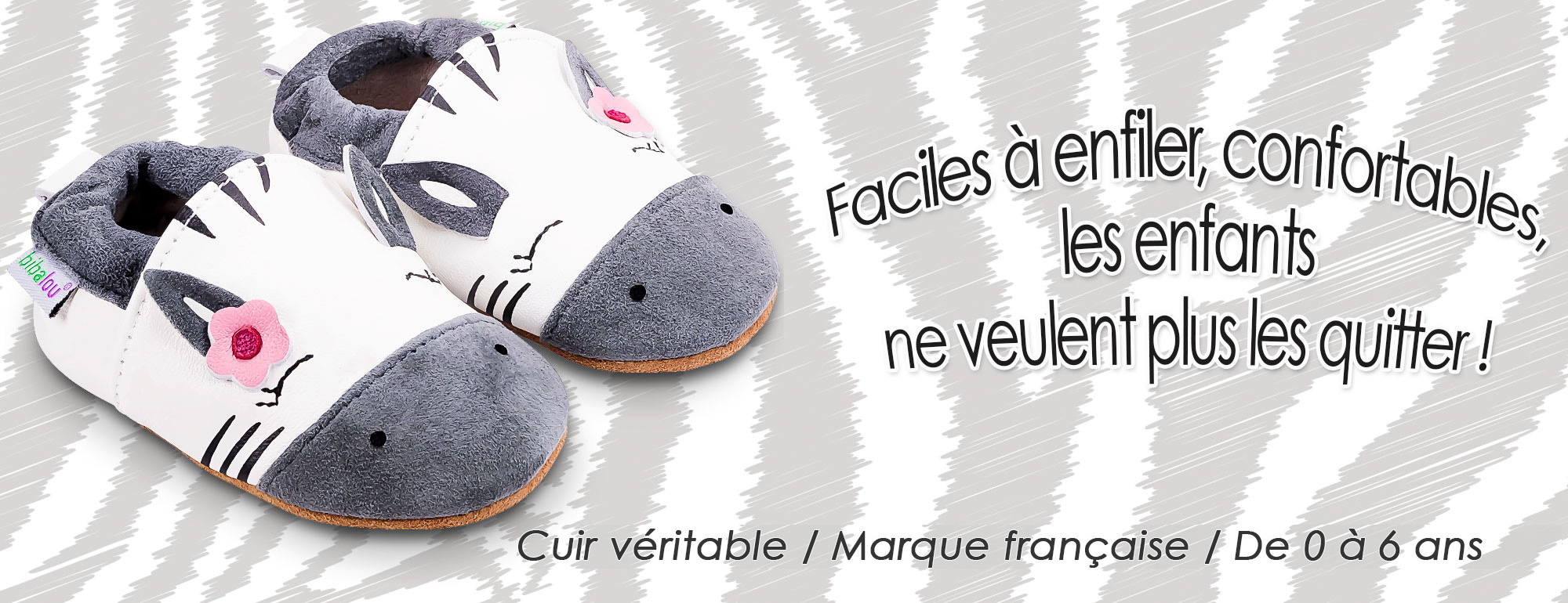 chaussons cuir souple pour filles