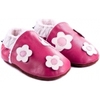 chaussons-bebe-m840-lancer-fleurs-framboise-fourre-face