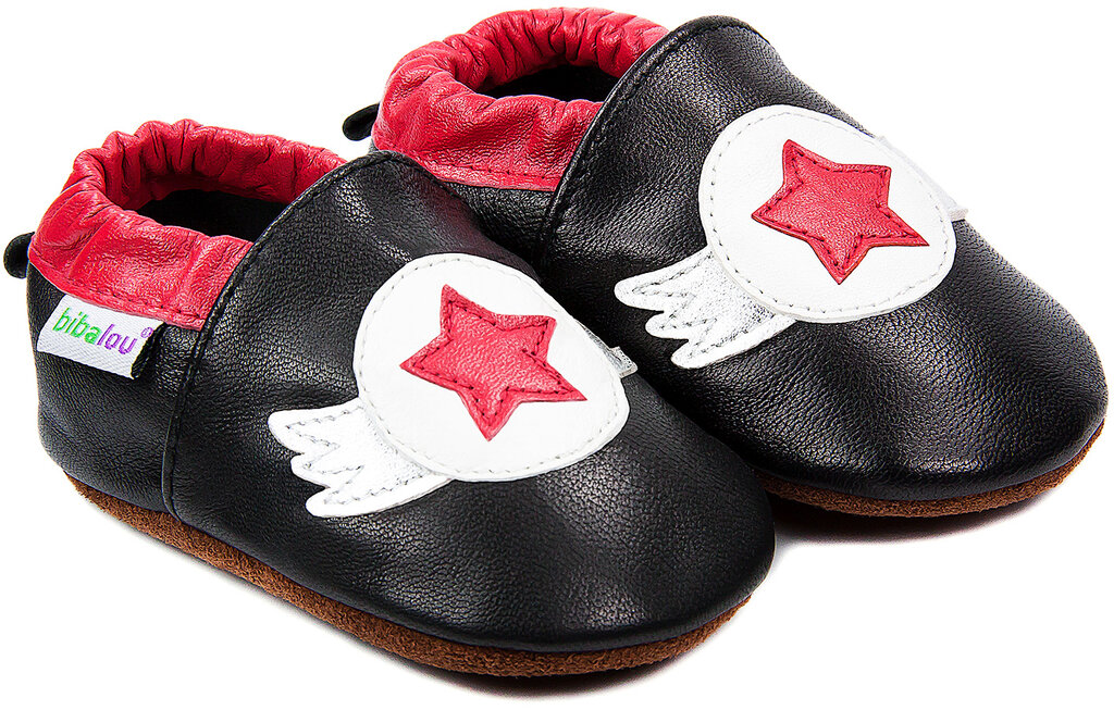 Chaussons Bébé En Cuir Souple Guitar Heroes – Antidérapants, Confortables, 0 à 6 Ans