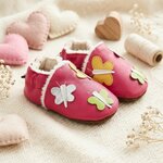 chaussons-bebe-cuir-souple-fourres-farandoles-de-papillons-vue-3-4-face-5