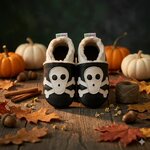 chaussons-bebe-cuir-souple-fourres-rock-n-roll-squelette-mise-en-scene-halloween-6