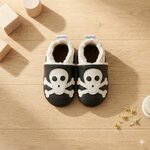 chaussons-bebe-cuir-souple-fourres-rock-n-roll-squelette-vue-dessus-3