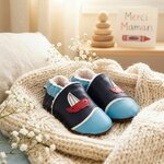 chaussons-bebe-cuir-souple-fourres-larguez-les-amarres-bleu-mise-en-scene-fete-des-meres-2