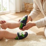 chaussons-bebe-cuir-souple-fourres-bibalou-le-hibou-avec-adulte-4