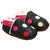 chaussons-bebe-cuir-souple-fourres-petits-pois-fond-blanc-1