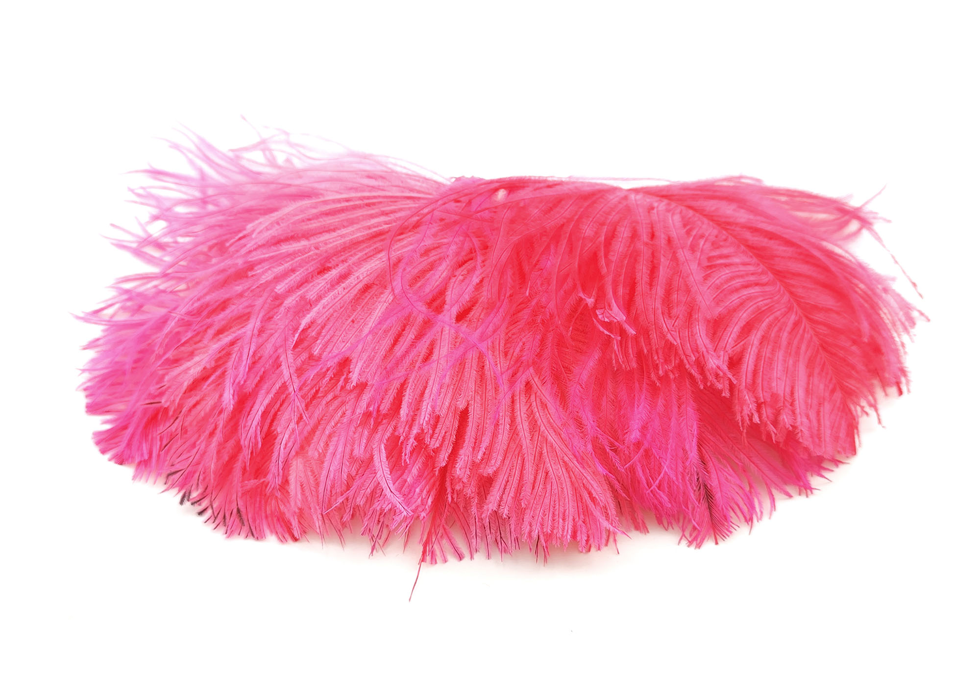 plume autruche mini corail fluo de qualite