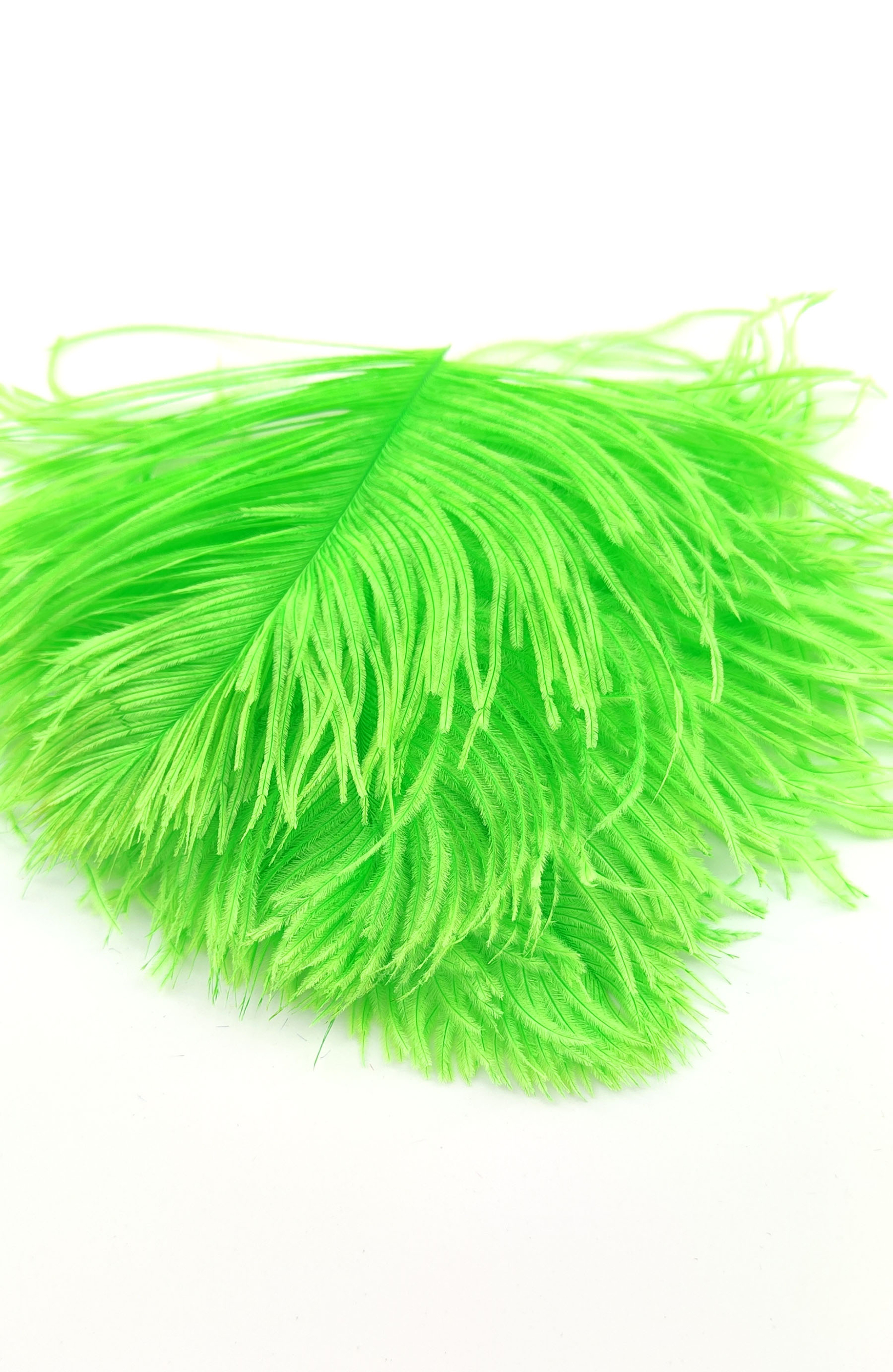 plume autruche mini vert fluo