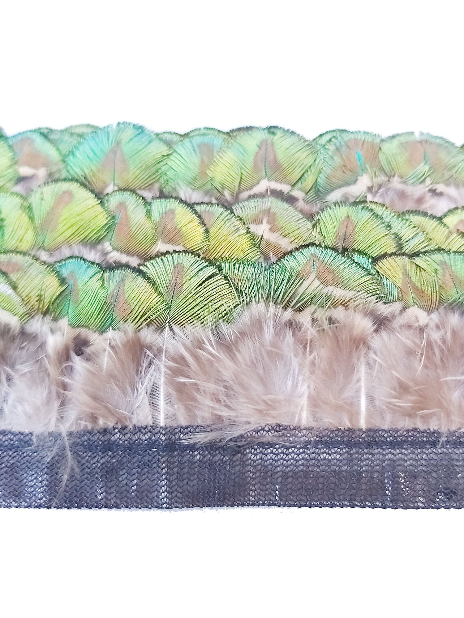 galon plume pan vert naturel