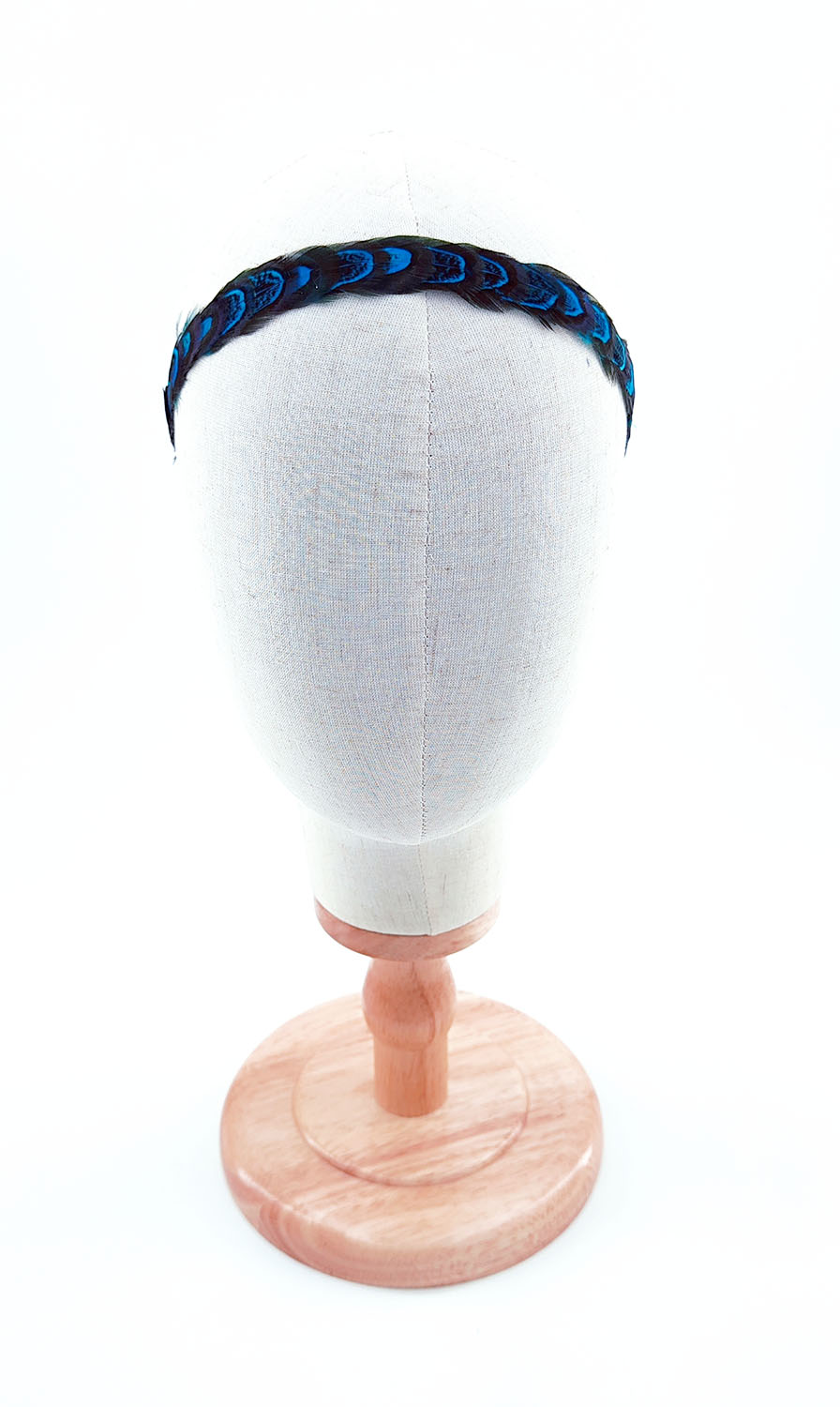 Bandeau plume de faisan - turquoise