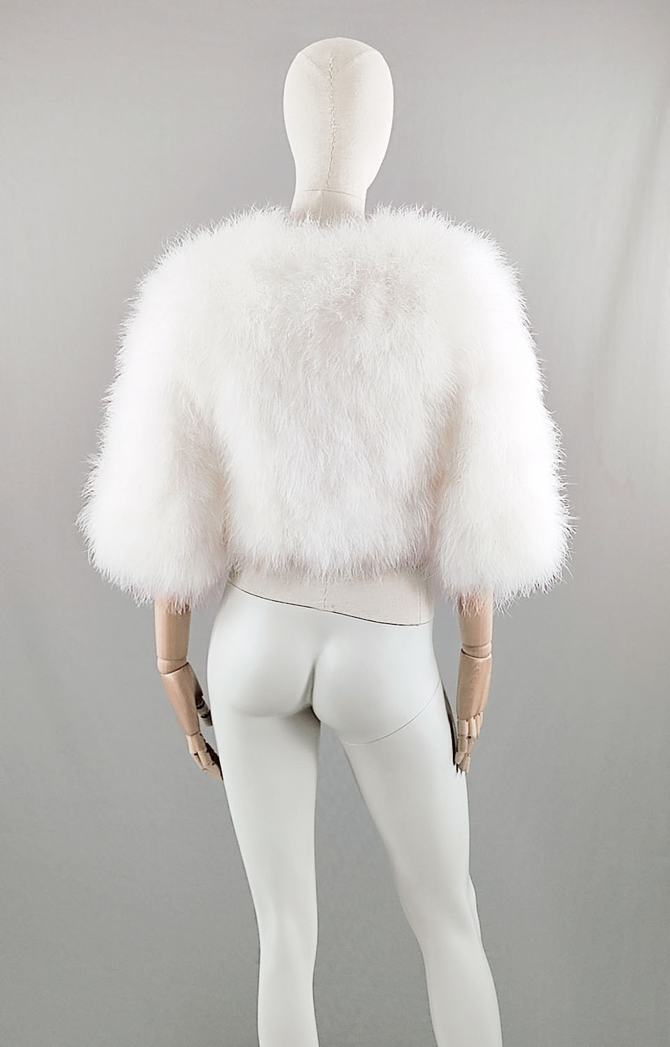 bolero plume ivoire femme mariée