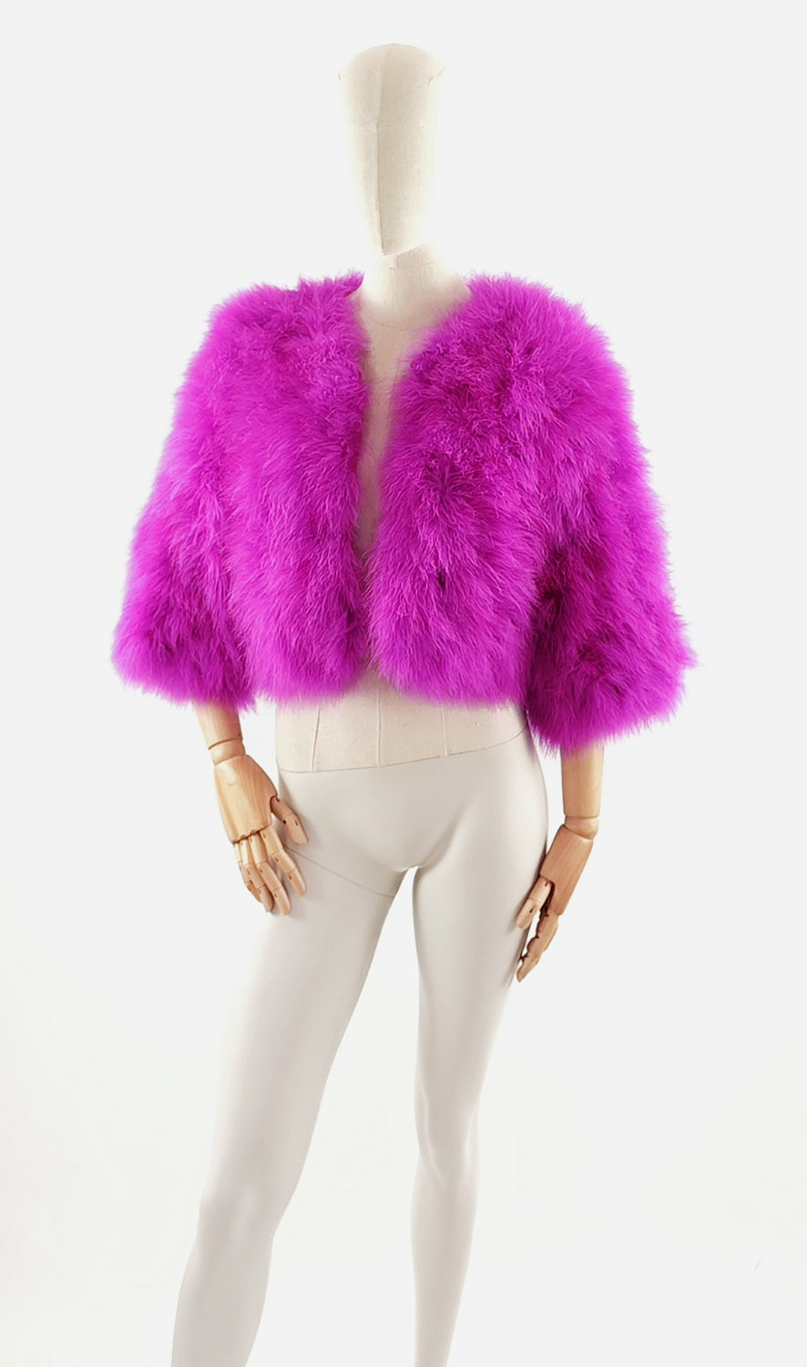 bolero plume rose fushia