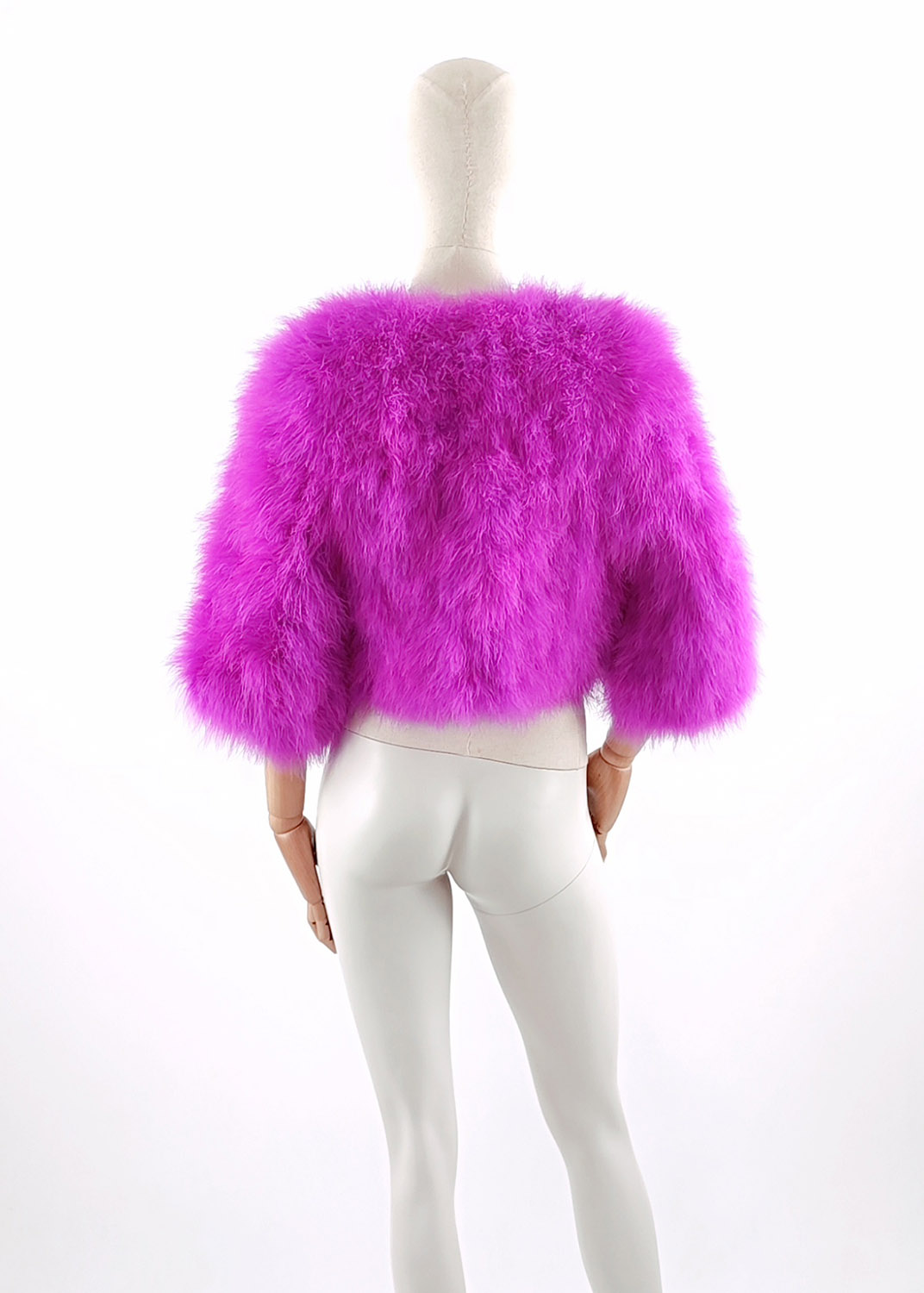bolero plume fushia femme qualité
