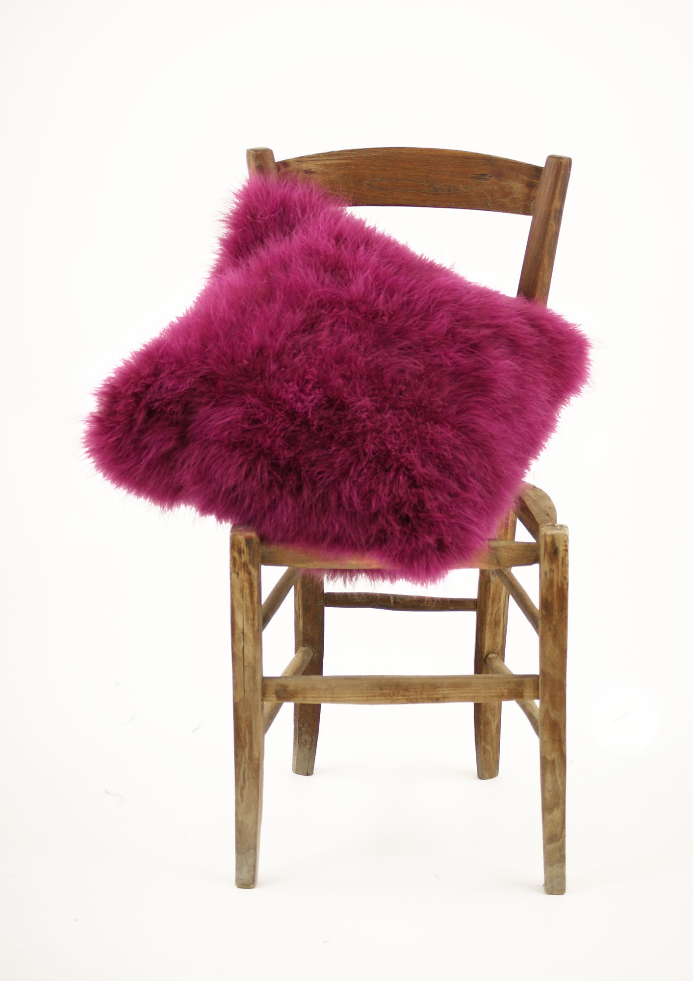 housse coussin plume de dinde marabout prune