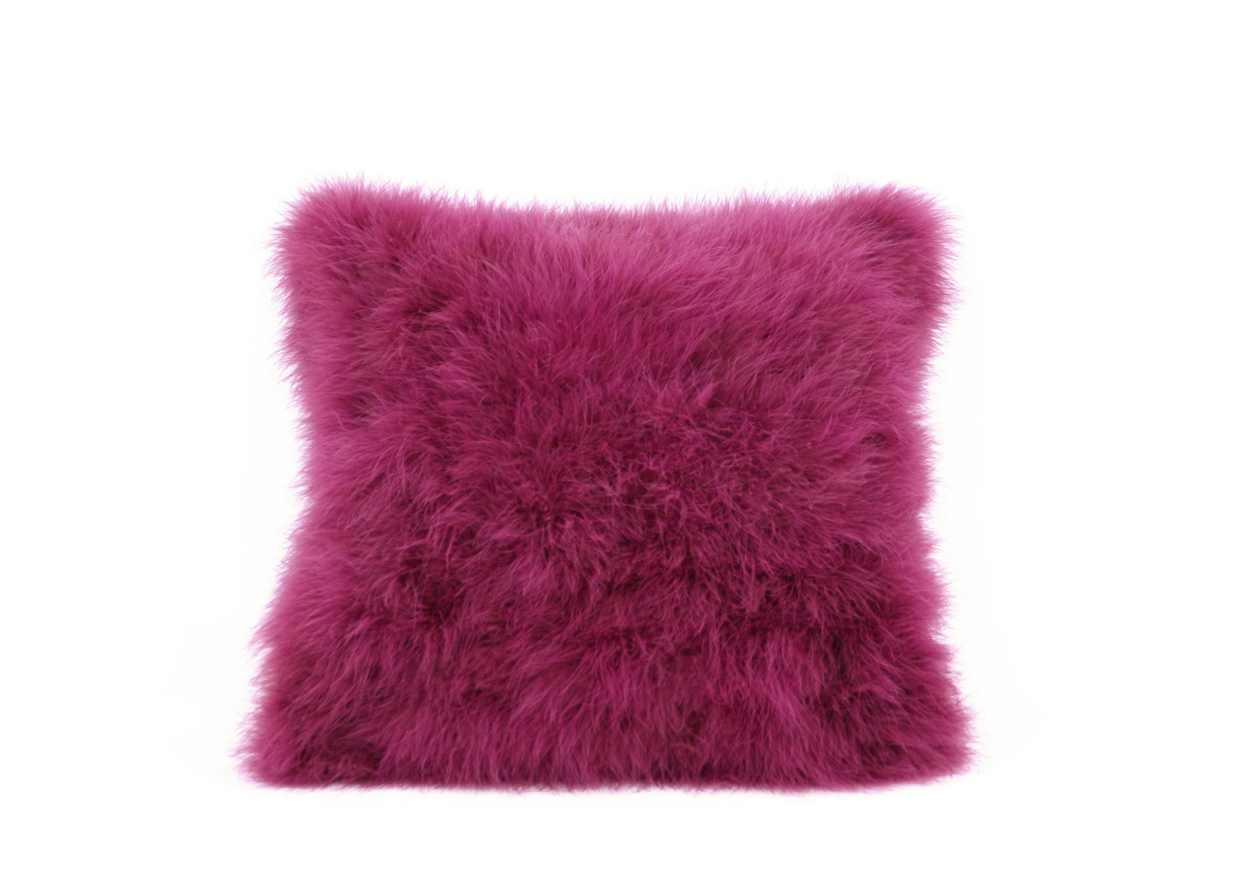 housse coussin plume de dinde marabout violet prune