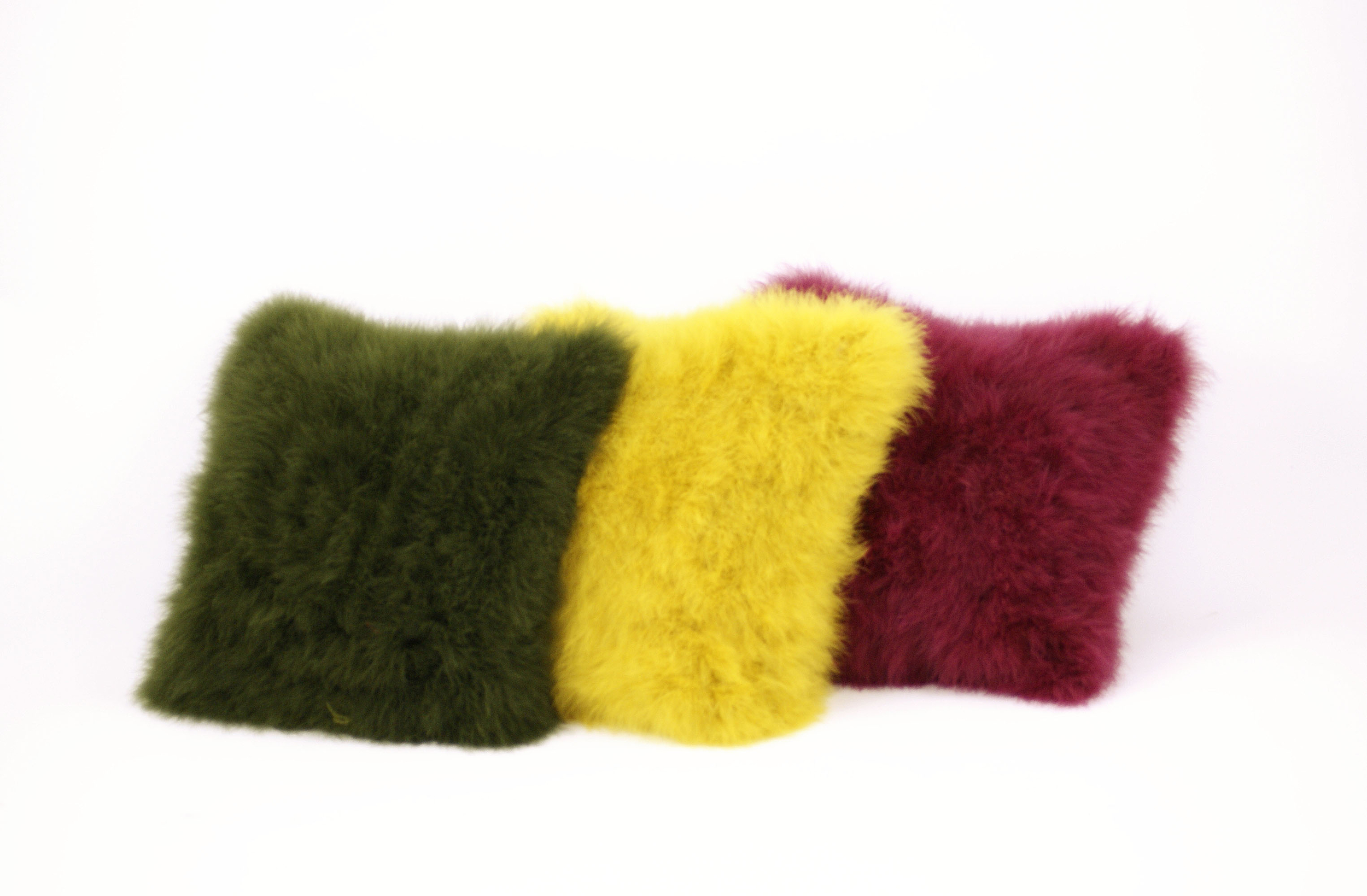 housse coussin plume de dinde marabout kaki jaune prune
