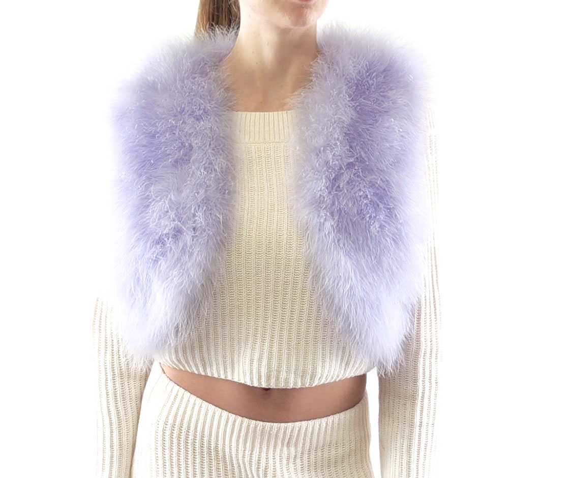 gilet plume femme parme fashion