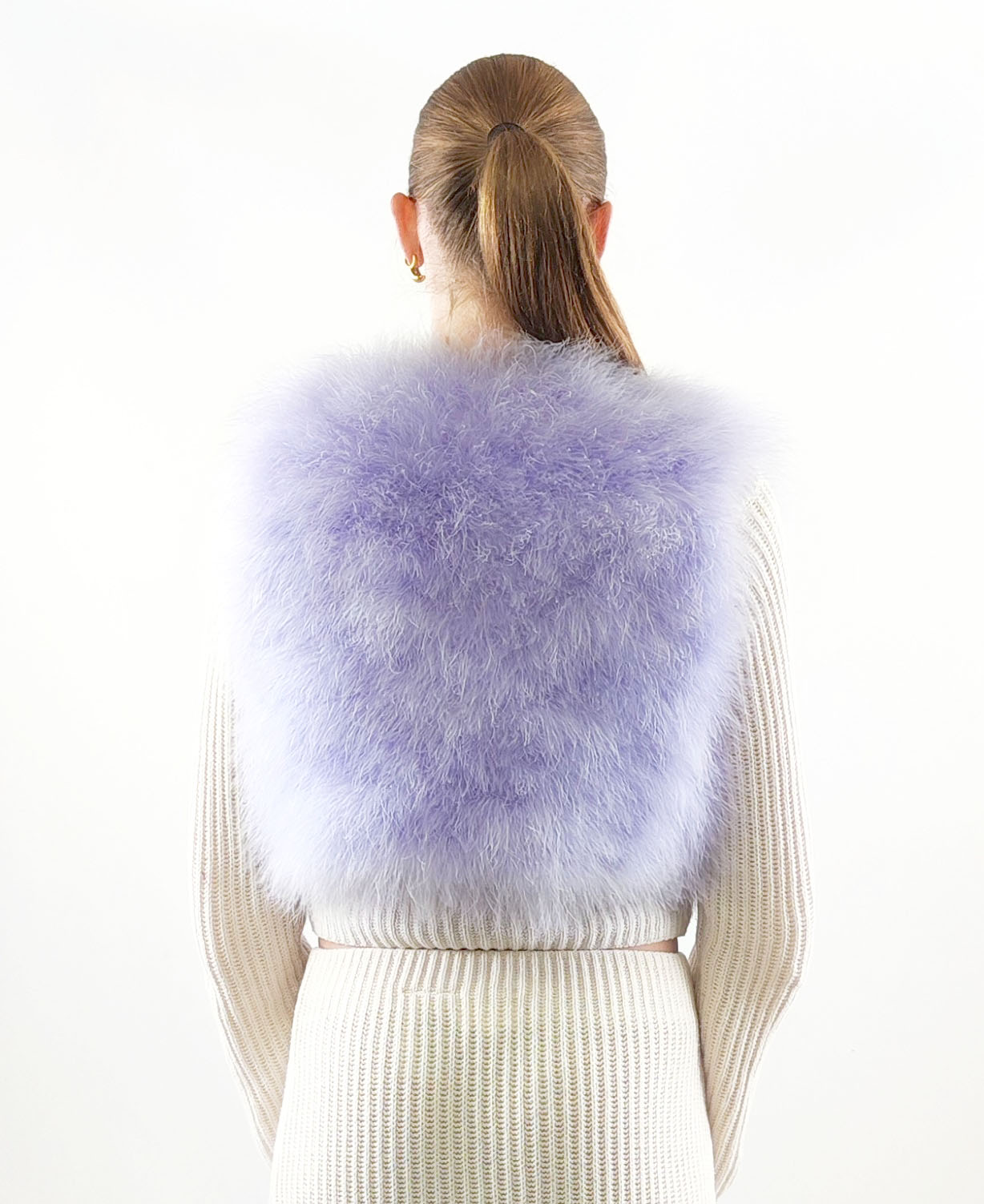 gilet plume femme parme