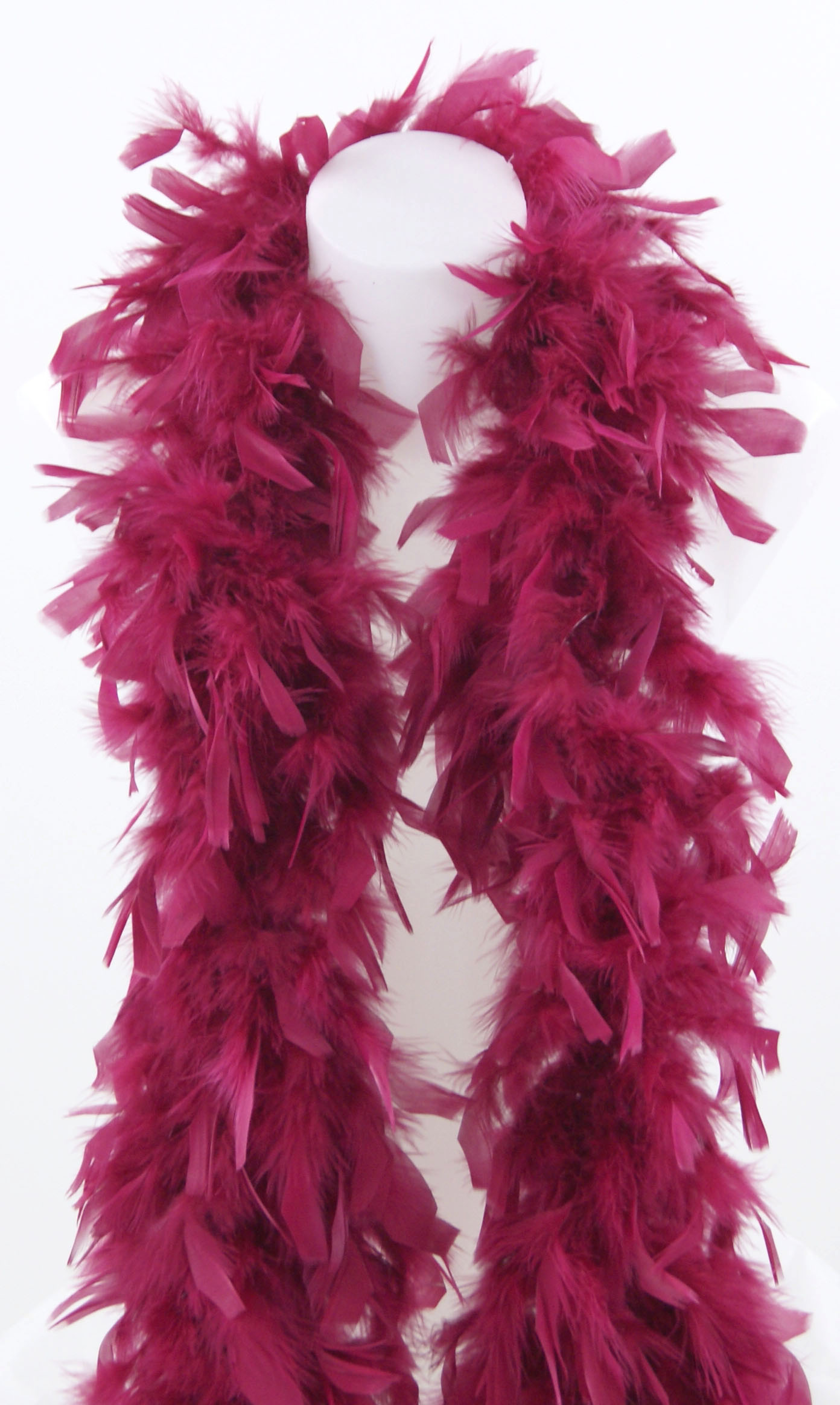 Boa plume dinde chandelle - 2 m - teintes rose - Plume Marcy